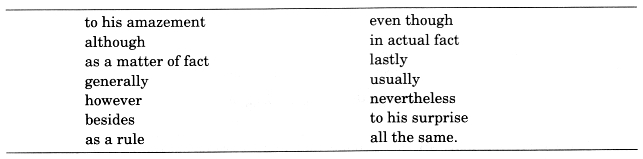 English Workbook Class 9 Solutions Unit 5 Connectors Q3