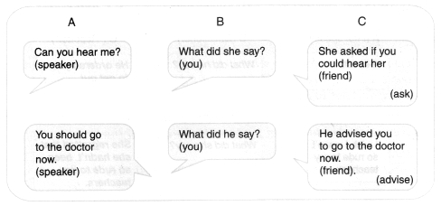 English Workbook Class 9 Solutions Unit 7 Reported Speech Q2.1