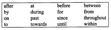 English Workbook Class 9 Solutions Unit 8 Prepositions Q10