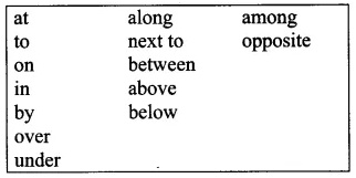 English Workbook Class 9 Solutions Unit 8 Prepositions Q8.2