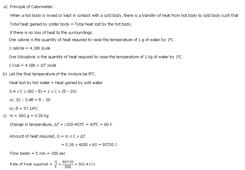 Frank ICSE Class 10 Physics Solutions Heat 1