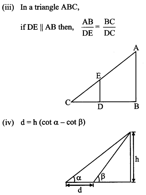 Height and Distance Formula 1