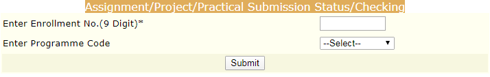 IGNOU Status Assignment