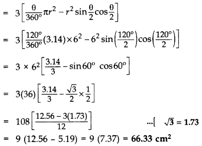 Important Questions for Class 10 Maths Chapter 12 Areas Related to Circles 70
