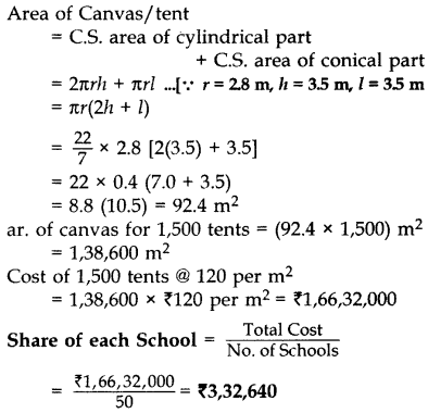 Important Questions for Class 10 Maths Chapter 13 Surface Areas and Volumes 92
