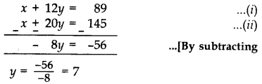 Important Questions for Class 10 Maths Chapter 3 Pair of Linear Equations in Two Variables 24