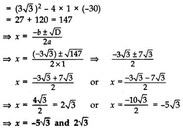 Important Questions for Class 10 Maths Chapter 4 Quadratic Equations 51