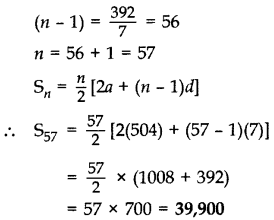 Important Questions for Class 10 Maths Chapter 5 Arithmetic Progressions 16