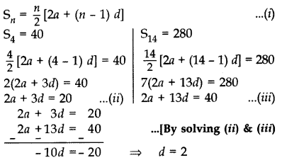 Important Questions for Class 10 Maths Chapter 5 Arithmetic Progressions 20