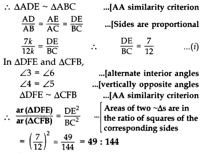 Important Questions for Class 10 Maths Chapter 6 Triangles 48
