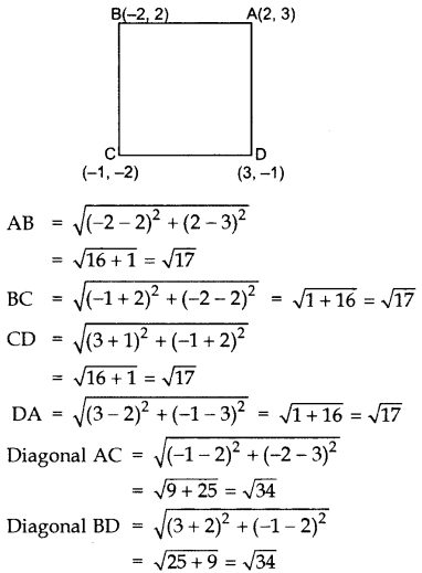 Important Questions for Class 10 Maths Chapter 7 Coordinate Geometry 21