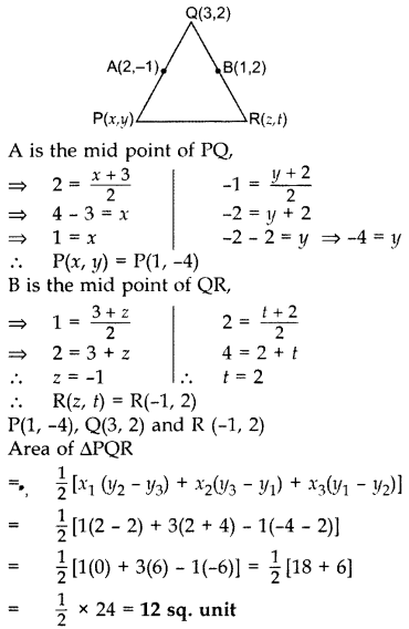 Important Questions for Class 10 Maths Chapter 7 Coordinate Geometry 26