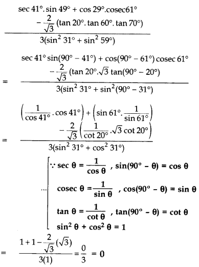 Important Questions for Class 10 Maths Chapter 8 Introduction to Trigonometry 15