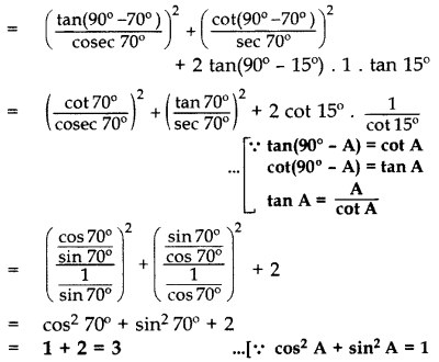 Important Questions for Class 10 Maths Chapter 8 Introduction to Trigonometry 23