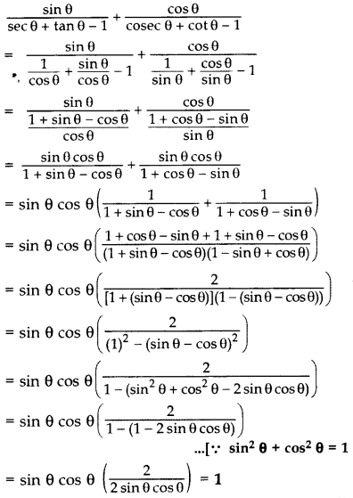 Important Questions for Class 10 Maths Chapter 8 Introduction to Trigonometry 62