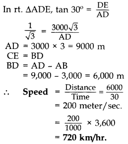 Important Questions for Class 10 Maths Chapter 9 Some Applications of Trigonometry 17