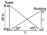 Important Questions for Class 10 Maths Chapter 9 Some Applications of Trigonometry 19