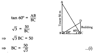 Important Questions for Class 10 Maths Chapter 9 Some Applications of Trigonometry 35