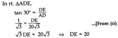 Important Questions for Class 10 Maths Chapter 9 Some Applications of Trigonometry 47
