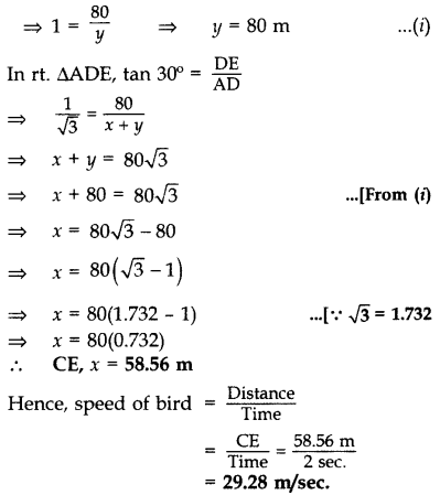Important Questions for Class 10 Maths Chapter 9 Some Applications of Trigonometry 60