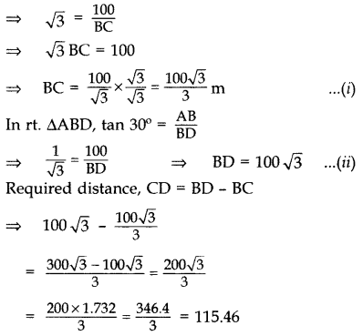 Important Questions for Class 10 Maths Chapter 9 Some Applications of Trigonometry 65