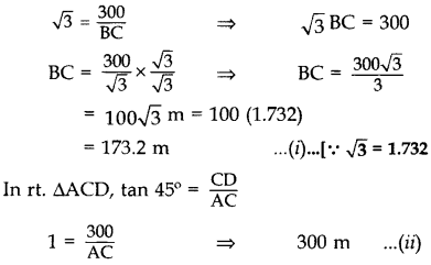 Important Questions for Class 10 Maths Chapter 9 Some Applications of Trigonometry 67