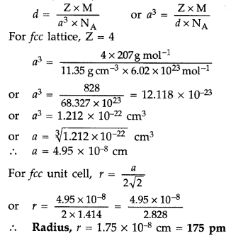 Important Questions for Class 12 Chemistry Chapter 1 The Solid State Class 12 Important Questions 10