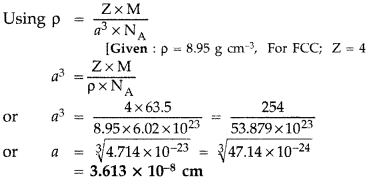 Important Questions for Class 12 Chemistry Chapter 1 The Solid State Class 12 Important Questions 20