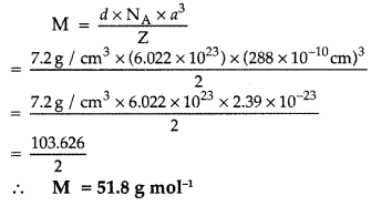 Important Questions for Class 12 Chemistry Chapter 1 The Solid State Class 12 Important Questions 30