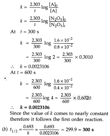 Important Questions for Class 12 Chemistry Chapter 4 Chemical Kinetics Class 12 Important Questions 27