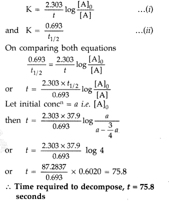 Important Questions for Class 12 Chemistry Chapter 4 Chemical Kinetics Class 12 Important Questions 33