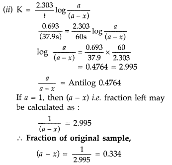 Important Questions for Class 12 Chemistry Chapter 4 Chemical Kinetics Class 12 Important Questions 34