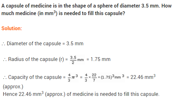 NCERT Class 9 Maths Solutions Chapter 13 Surface Areas and Volumes Ex 13.8 A10