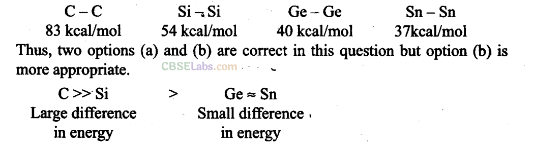P Block Elements Class 11 NCERT Exemplar