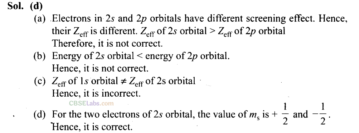 NCERT Exemplar Class 11 Chemistry Chapter 2 Structure of Atom-6