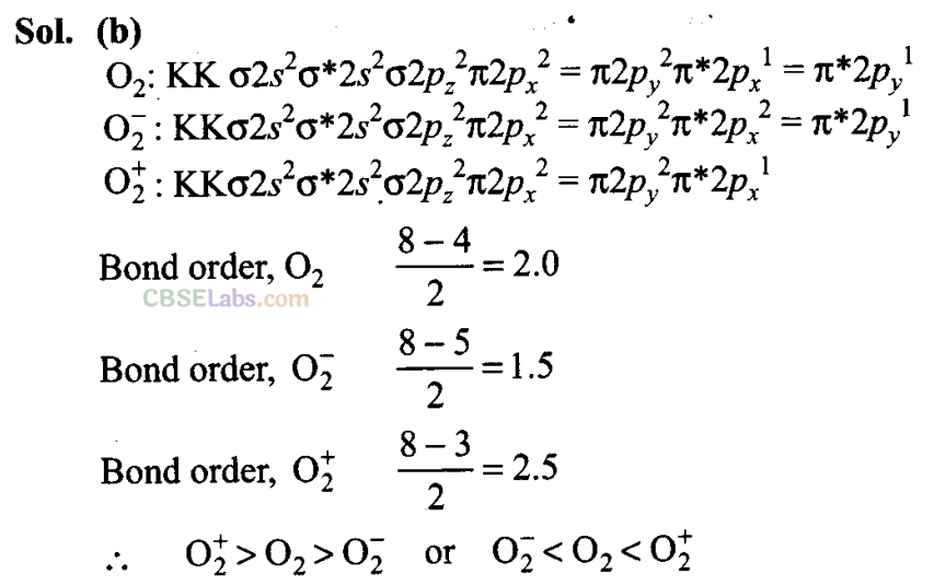 NCERT Exemplar Class 11 Chemistry Chapter 4 Chemical Bonding and Molecular Structure-10