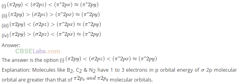NCERT Exemplar Class 11 Chemistry Chapter 4 Chemical Bonding and Molecular Structure-6