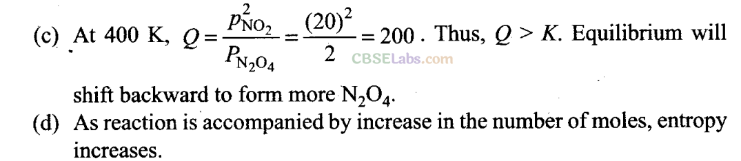Numericals Of Equilibrium Class 11 NCERT