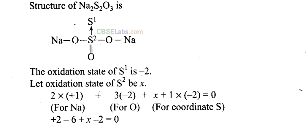 NCERT Exemplar Class 11 Chemistry Chapter 8 Redox Reactions-16