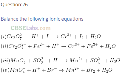 NCERT Exemplar Class 11 Chemistry Chapter 8 Redox Reactions-28