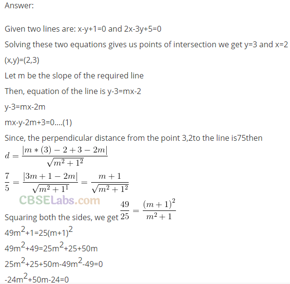 NCERT Exemplar Class 11 Maths Chapter 10 Straight Lines-17