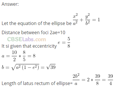 Important Questions For Class 11 Maths Conic Sections
