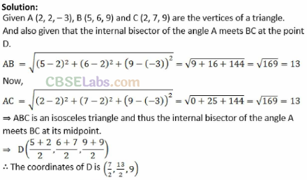 NCERT Exemplar Class 11 Maths Chapter 12 Introduction to Three Dimensional Geometry-16