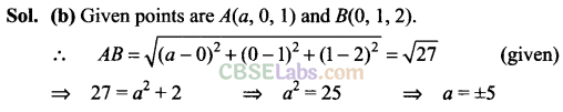 NCERT Exemplar Class 11 Maths Chapter 12 Introduction to Three Dimensional Geometry-22