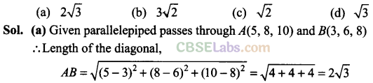NCERT Exemplar Class 11 Maths Chapter 12 Introduction to Three Dimensional Geometry-23