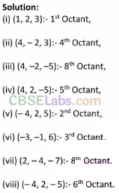 NCERT Exemplar Class 11 Maths Chapter 12 Introduction to Three Dimensional Geometry-1