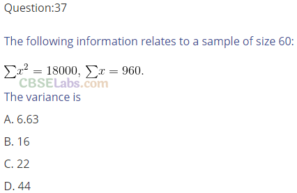 NCERT Exemplar Class 11 Maths Chapter 15 Statistics-56