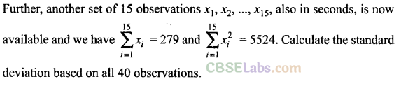 NCERT Exemplar Class 11 Maths Chapter 15 Statistics-6