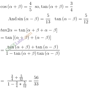 Trigonometry Class 11 Important Questions Chapter 3