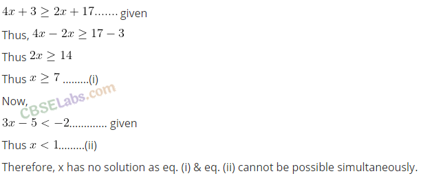 NCERT Exemplar Class 11 Maths Linear Inequalities